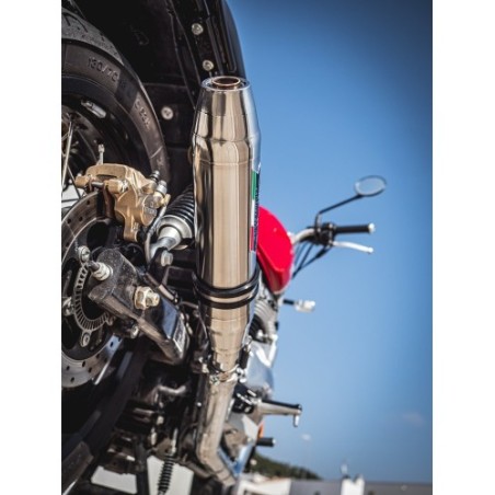 Scarico GPR Deeptone Inox per Royal Enfield Interceptor 650 dal 2019 al 2020 omologato