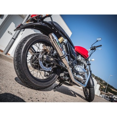Scarico GPR Deeptone Inox per Royal Enfield Interceptor 650 dal 2019 al 2020 omologato