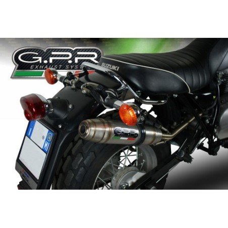 Scarico GPR Deeptone Inox per SUZUKI Rv 200 Van Van dal 2016 al 2017 omologato