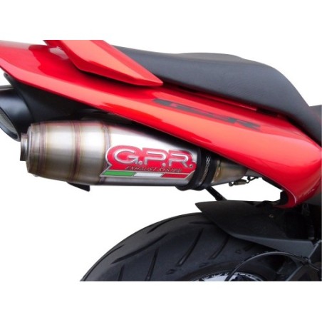 Scarico GPR Deeptone Inox per SUZUKI Gsr 600 dal 2006 al 2011 omologato