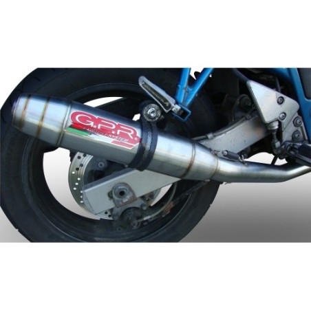 Scarico GPR Deeptone Inox per SUZUKI Gsf 1200 Bandit - S dal 1997 al 2004 omologato