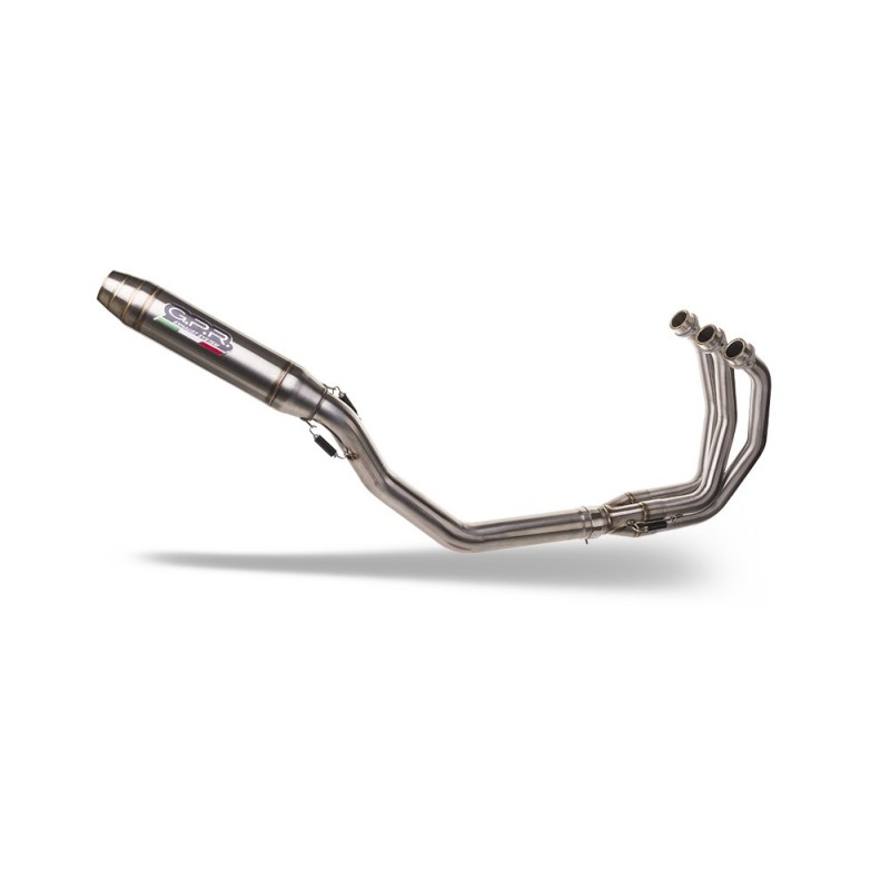 Scarico GPR Deeptone Inox per Triumph Tiger Sport 660 dal 2022 al 2024 racing