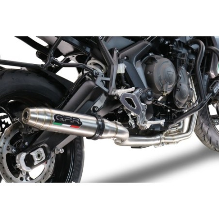 Scarico GPR Deeptone Inox per Triumph Trident 660 dal 2021 al 2024 racing