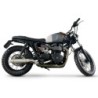 Scarico GPR Deeptone Inox per Triumph BONNEVILLE T100 dal 2001 al 2014 omologato