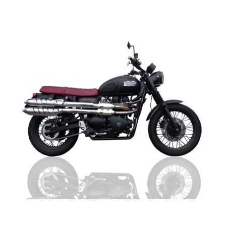 Scarico GPR Deeptone Inox per Triumph Scrambler 900 dal 2006 al 2014 omologato