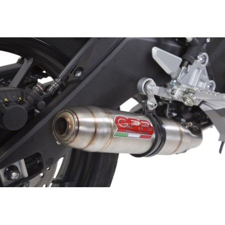 Scarico GPR Deeptone Inox per YAMAHA Mt 125 dal 2014 al 2016 omologato