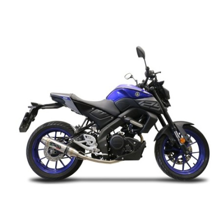 Scarico GPR Deeptone Inox per YAMAHA Mt 125 dal 2017 al 2019 racing