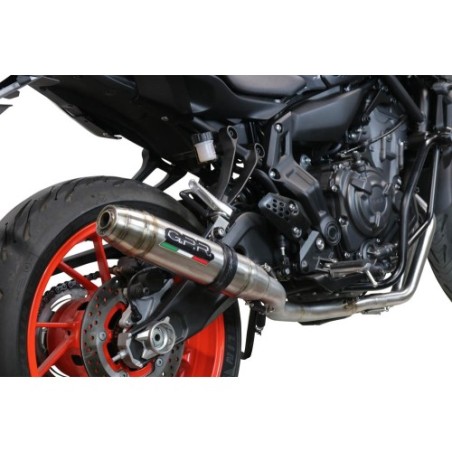 Scarico GPR Deeptone Inox per YAMAHA Mt-07 dal 2014 al 2016 racing
