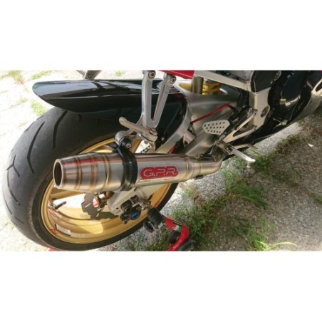 Scarico GPR Deeptone Inox per YAMAHA Yzf 1000 R1 dal 1998 al 2001 omologato