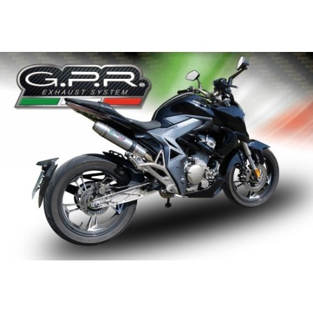 Scarico GPR Deeptone Inox per Zontes Zt 310 dal 2018 al 2020 omologato