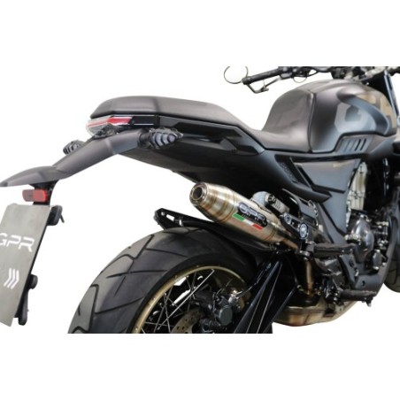 Scarico GPR Deeptone Inox per Zontes 350 GK dal 2022 al 2024 omologato