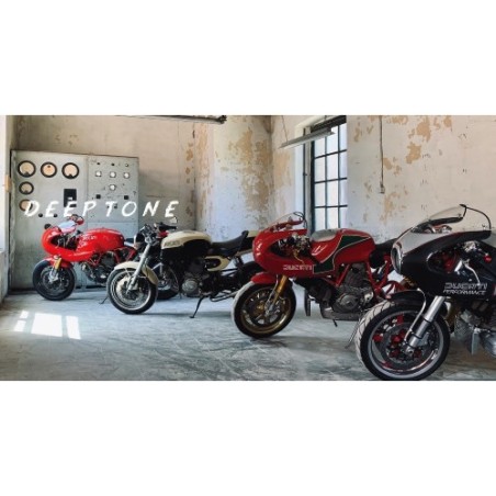 Scarico GPR Deeptone Inox Cafè Racer per BMW R 60 dal 1973 al 1976 omologato