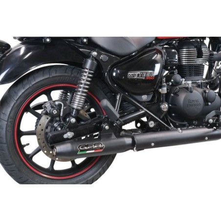 Scarico GPR Deeptone Nero per Royal Enfield Classic 350 dal 2021 al 2023 omologato