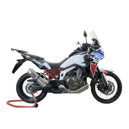 Scarico GPR Dual Inox per Honda Crf 1000 L Africa Twin dal 2018 al 2020 omologato