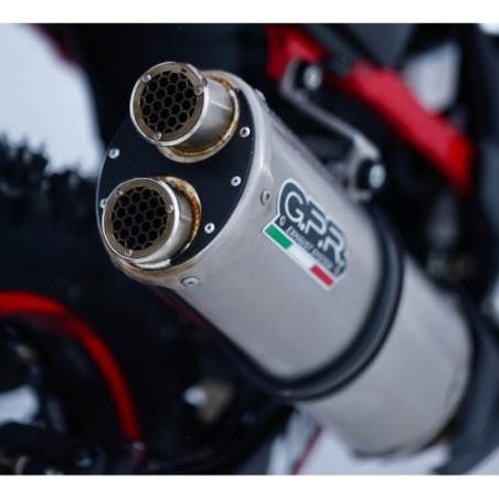 Scarico GPR Dual Inox per Honda Crf 1100 L Africa Twin dal 2020 al 2024 omologato