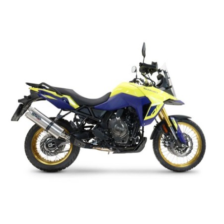 Scarico GPR Dual Inox per SUZUKI V-STROM DL 800 DE - SE dal 2023 al 2025 omologato
