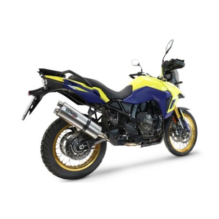 Scarico GPR Dual Inox per SUZUKI V-STROM DL 800 DE - SE dal 2023 al 2025 omologato