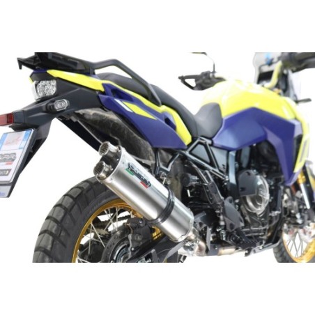 Scarico GPR Dual Inox per SUZUKI V-STROM DL 800 DE - SE dal 2023 al 2025 omologato