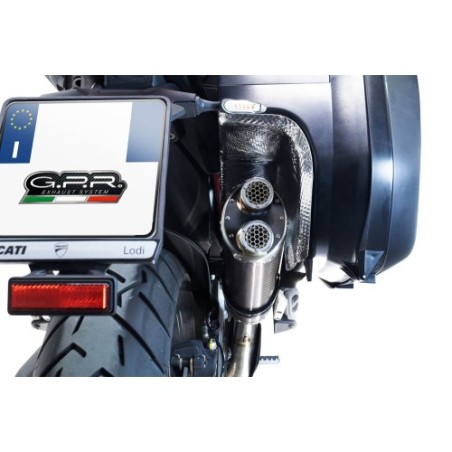 Scarico GPR Dual Poppy per Ducati Multistrada V4 - S dal 2022 al 2024 omologato