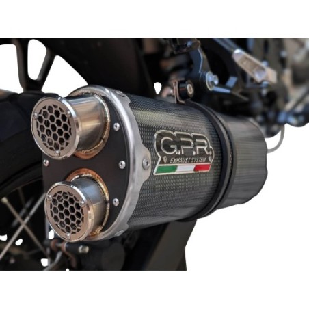 Scarico GPR Dual Poppy per Honda XL750 TRANSALP 750 dal 2023 al 2025 omologato