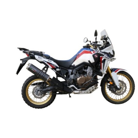 Scarico GPR Dual Poppy per Honda Crf 1000 L Africa Twin Adventure Sport dal 2018 al 2020 omologato