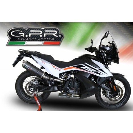 Scarico GPR Dual Poppy per KTM Adventure 790 dal 2021 al 2024 omologato
