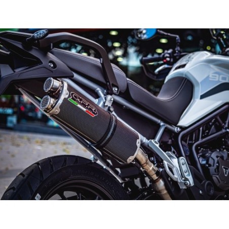 Scarico GPR Dual Poppy per Triumph Tiger 900 dal 2020 al 2023 omologato
