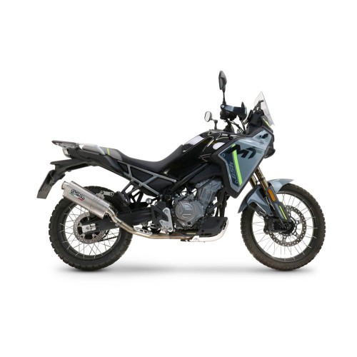 Scarico GPR Dune Triovale Titanio per Cf Moto 450 MT dal 2024 al 2025 omologato