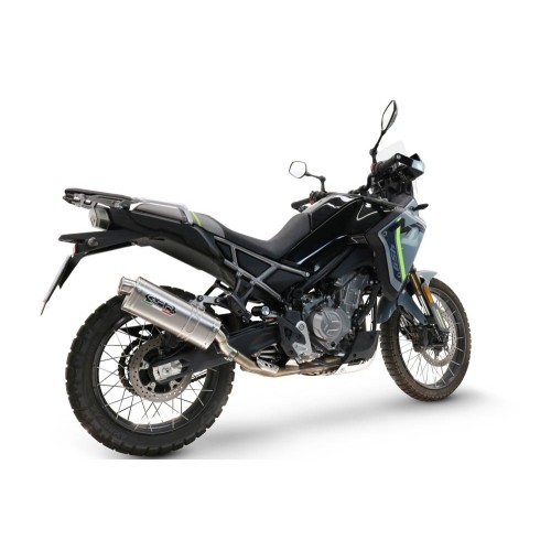 Scarico GPR Dune Triovale Titanio per Cf Moto 450 MT dal 2024 al 2025 omologato