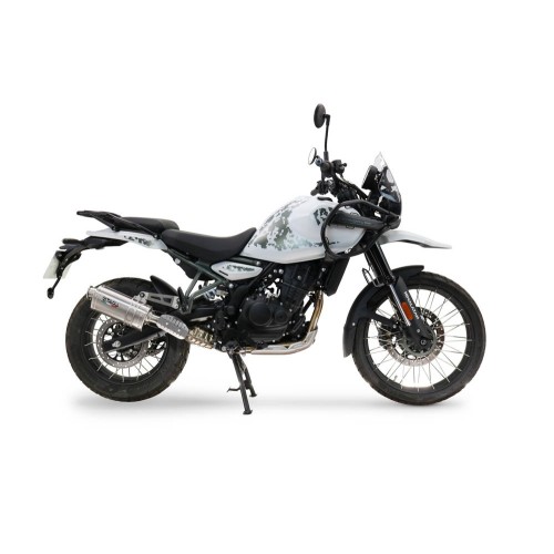Scarico GPR Dune Triovale Titanio per Royal Enfield Himalayan 450 dal 2024 al 2025 omologato