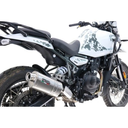Scarico GPR Dune Triovale Titanio per Royal Enfield Himalayan 450 dal 2024 al 2025 omologato