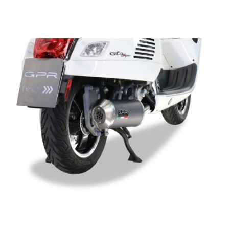Scarico GPR Evo4 Road per Piaggio Vespa 300 Gts - Gtv - Touring - Super dal 2008 al 2016 racing