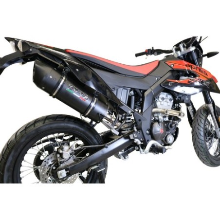 Scarico GPR Furore Evo4 Nero per Aprilia Rx 125 dal 2018 al 2020 omologato