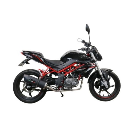 Scarico GPR Furore Evo4 Nero per Benelli Bn 125 dal 2018 al 2020 omologato