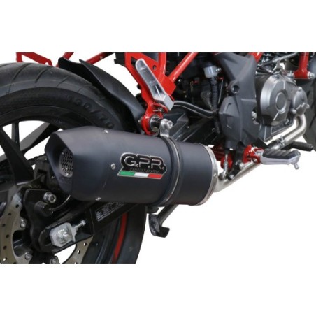 Scarico GPR Furore Evo4 Nero per Benelli Bn 125 dal 2018 al 2020 omologato