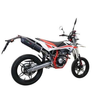 Scarico GPR Furore Evo4 Nero per Beta RR 125 4T Motard dal 2019 al 2020 omologato