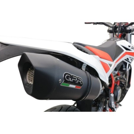 Scarico GPR Furore Evo4 Nero per Beta RR 125 4T Motard dal 2019 al 2020 omologato