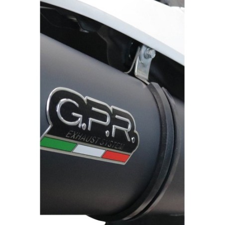 Scarico GPR Furore Evo4 Nero per Beta RR 125 4T Motard dal 2019 al 2020 omologato