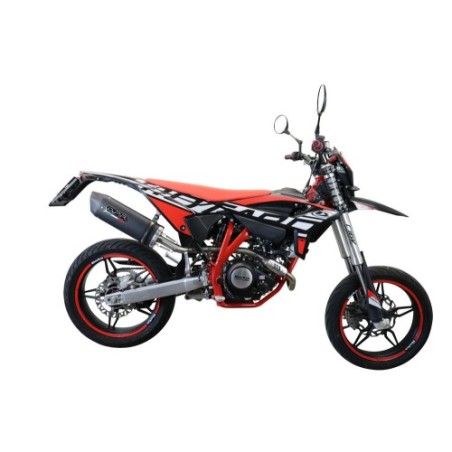 Scarico GPR Furore Evo4 Nero per Beta RR 125 4T Motard dal 2021 al 2024 omologato