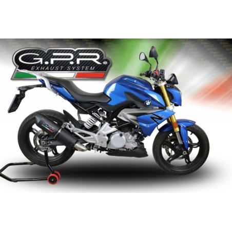 Scarico GPR Furore Evo4 Nero per BMW G 310 R dal 2022 al 2024 omologato