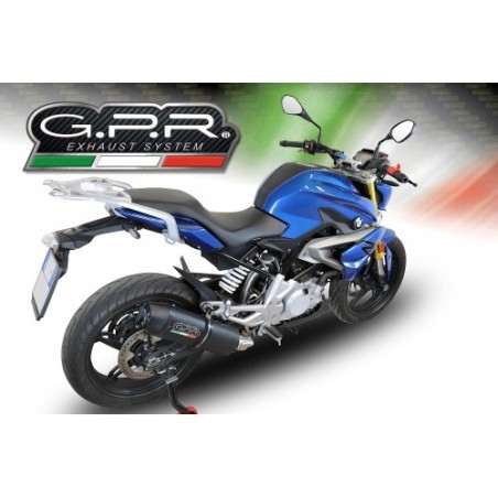 Scarico GPR Furore Evo4 Nero per BMW G 310 R dal 2022 al 2024 omologato