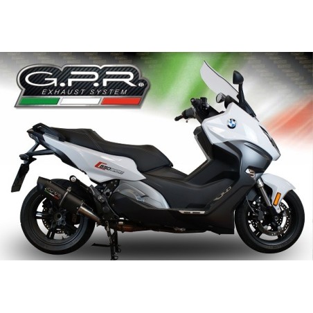 Scarico GPR Furore Evo4 Nero per BMW C 650 Sport dal 2016 al 2020 omologato