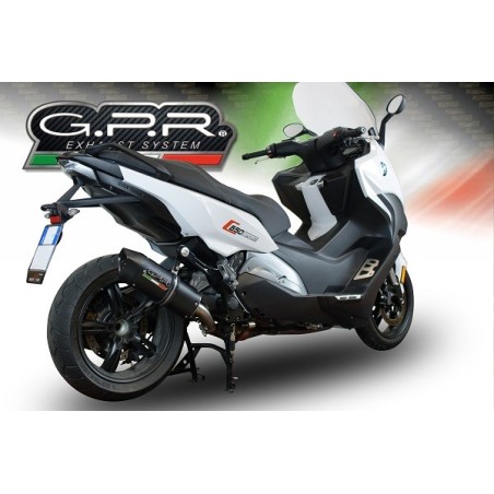 Scarico GPR Furore Evo4 Nero per BMW C 650 Sport dal 2016 al 2020 omologato