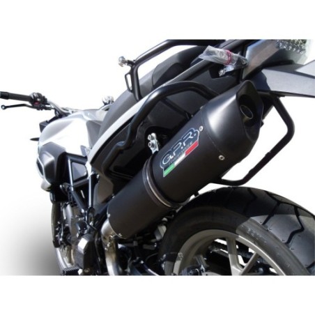 Scarico GPR Furore Evo4 Nero per BMW F 700 Gs dal 2016 al 2018 omologato