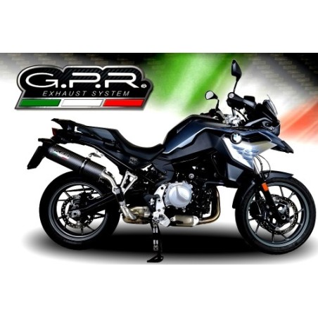 Scarico GPR Furore Evo4 Nero per BMW F 750 Gs dal 2018 al 2020 omologato