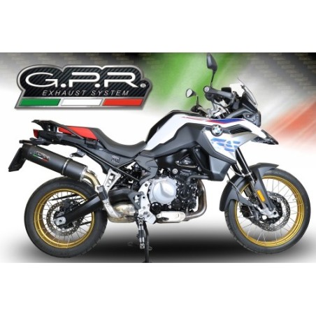 Scarico GPR Furore Evo4 Nero per BMW F 800 Gs dal 2024 al 2025 omologato