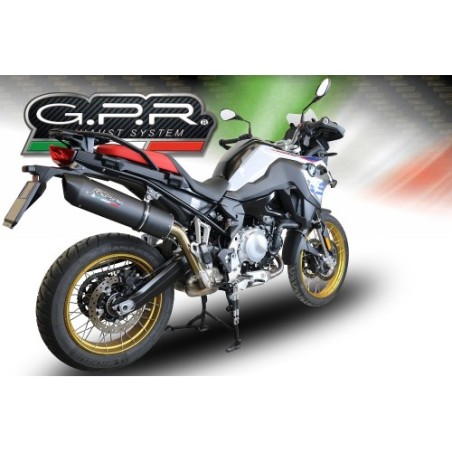 Scarico GPR Furore Evo4 Nero per BMW F 800 Gs dal 2024 al 2025 omologato