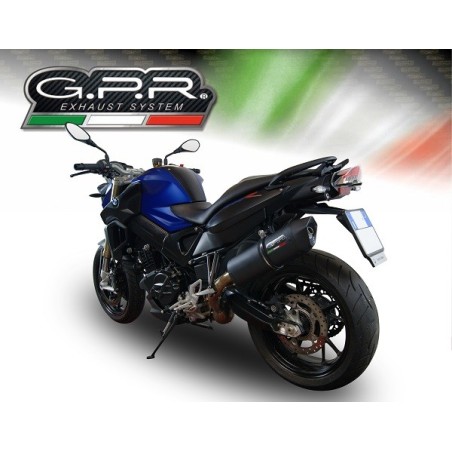 Scarico GPR Furore Evo4 Nero per BMW F 800 R dal 2017 al 2019 omologato