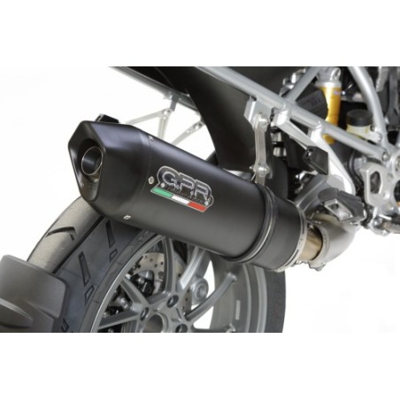 Scarico GPR Furore Evo4 Nero per BMW R 1200 Gs -Adventure dal 2017 al 2018 omologato
