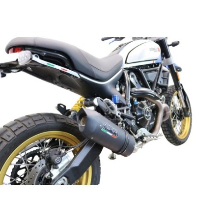 Scarico GPR Furore Evo4 Nero per Ducati Scrambler 800 Desert Sled -DS Fasthouse dal 2021 al 2024 omologato